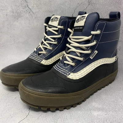 Vans Estándar Mid MTE Nieve Lluvia Pato Botas Con Cordones Azul Para Hombres Talla 9.5 M Foto 1 de 4