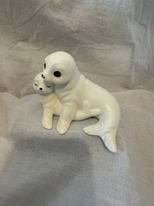 Vintage Royal Osborne Bone China - Seal Pair Mother & Baby TMR - 5598 - Picture 1 of 5
