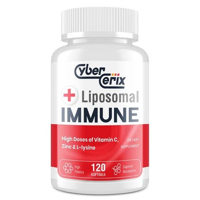 CyberCerix Suplemento Inmune Liposomal Avanzado, Complejo con L-Lisina 1.500m... Foto 1 de 4