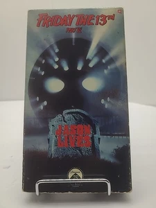 Friday The 13th Part VI 6 Jason Lives Vhs Tape 1987 - Horror Vhs Vintage 80s - Imagen 1 de 19