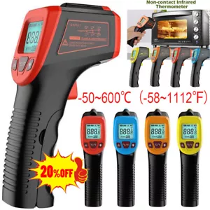 Digital Industrial Infrared Thermometer IR LCD Temperature Gun Laser Pyrometer w - Picture 1 of 16