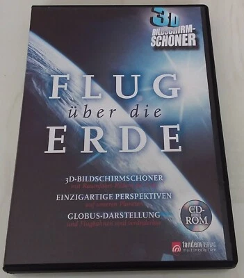 PC CD-ROM Flug über die Erde 3D Bildschirmschoner Tandem-Verlag Planesoft 2008 - Bild 1 von 3