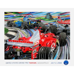 US Grand Prix 2006 Lithographie - Bild 1 von 1