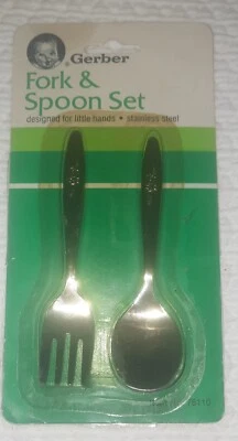Juego de cubiertos infantiles Gerber vintage Foto 1 de 4