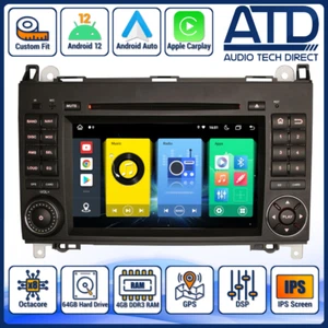 Android Auto Radio Per Mercedes Sprinter Vito W639 Carplay Sat Nav Testa Unità - Bild 1 von 12