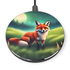 Wireless Charger Fox Wildlife Wild Animal on Grass during a Beautiful Night