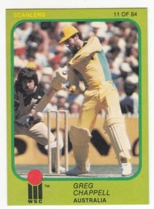 GREG CHAPPELL 1981 Scanlens Cricket Card #11 AUSTRALIA - Picture 1 of 1