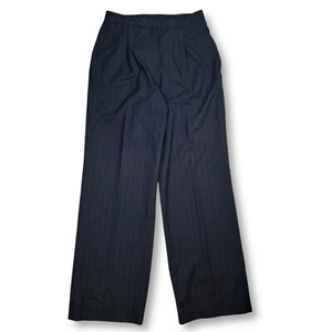 Vintage Brooks Brothers Wool Pinstripe Dress Pants Pleated Wide Leg Size 8 - Picture 1 of 8