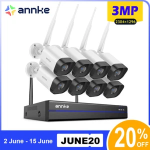 ANNKE 3MP Wireless Security Camera System 16CH NVR Two Way Audio Motion Alarm - Picture 1 of 19