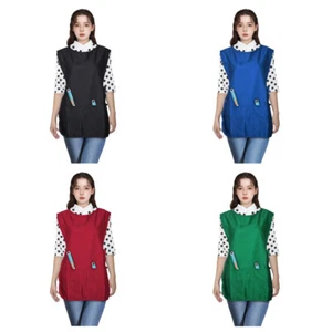 TOPTIE Cobbler Vest Kitchen Chef Apron Art Painting Grooming Smock  with Pockets - Picture 1 of 18