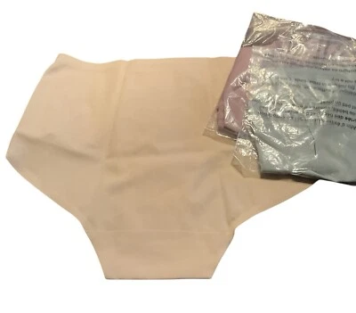 Женский бесшовный пояс Rhonda Shear упаковка 3 шт. бежевый/голубовато-лиловый средний размер - Изображение 1 из 4