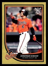 2018 Topps Big League Gold Jonathan Schoop 81  Baltimore Orioles