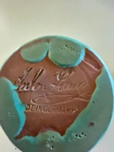 Arts & Crafts 1910 Anton Lang Matte Green Glaze Red Clay Pottery early Classic - Picture 1 of 5