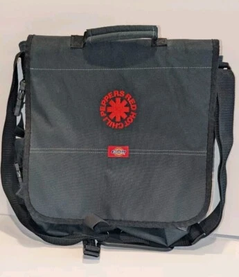 Bolso Mensajero Red Hot Chili Peppers RHCP Dickies Negro Lona Bordado Raro  Foto 1 de 4