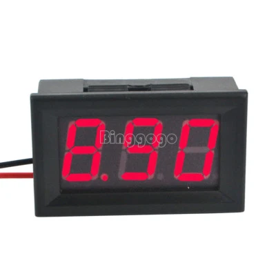 Red 0.56" DC4.5-30V Voltmeter LED Panel Three Digital Display Volt Voltage Meter