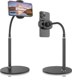 Cell Phone Stand, Adjustable Height & Angle Gooseneck Stand for Desk Flexible Ar - Picture 1 of 7
