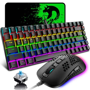 Gaming Tastatur und Maus Set LED Gamer USB Keyboard Mouse für PC Laptop Computer - Bild 1 von 20