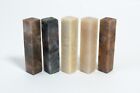 Hanko Seal Stock Japanese Stone Stamp Seal Carving Brown Gray Beige Black (A102)
