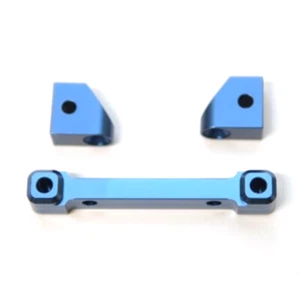 STRC ST8334FB Alum. Front Hinge-Pin Blocks (3pcs) : Traxxas 4Tec 2.0 Blue - Picture 1 of 1