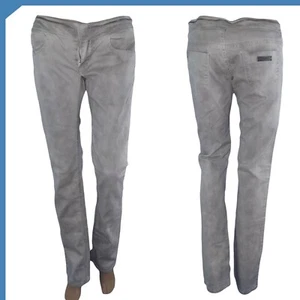 Phard Jeans Da Donna Taglia W28 Grigio Dritto Denim Medium Pantaloni Vita Media - Picture 1 of 9