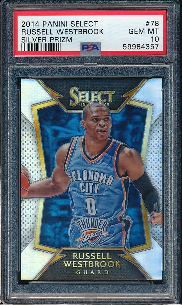 2014 Panini Select Silver Prizm #78 Russell Westbrook PSA 10
