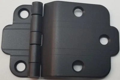 OIL RUBBED BRONZE 3/8" Offset Mount Art Deco Cabinet Hinge line Modern steam old - Image 1 of 4