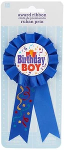 Ultimate "Birthday Boy" Blue Award Ribbon - 5.5" (3 Pc) - Picture 1 of 4