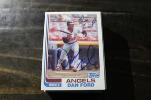 DAN FORD CALIFORNIA ANGELS HANDSIGNIERTE KARTE - Bild 1 von 1