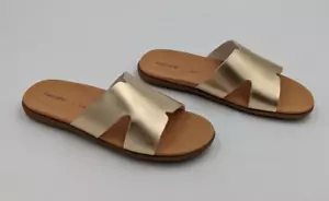 Sandali donna parfeying misura 8/9 oro metallizzato ecopelle slides - Foto 1 di 13