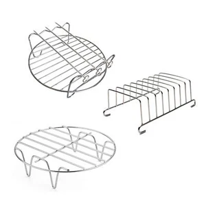 Air Fryer Rack Air Fryer Accessories 6'' Set of 3 Multipurpose Double Layer R... - Picture 1 of 7