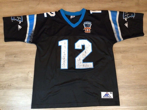 Men’s 1995 KERRY COLLINS XL CAROLINA PANTHERS INAUGURAL SEASON APEX ONE JERSEY Cover