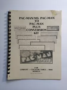 Pac-Man Plus Original Video Arcade Game MANUAL Kit Pac Man - Ms Pacman Vintage - Picture 1 of 5