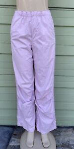 NEW ZARA Bubble Gum Light Pink Nylon Blend Pants Trousers Waist 26" size XS 7934