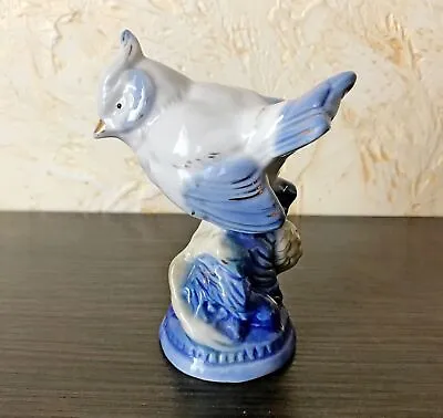 Figura De Porcelana Pájaro Estatuilla Vintage Soviética URSS Ucrania • 20.73€