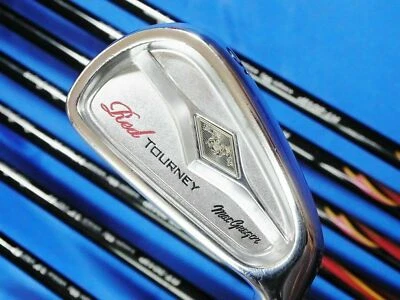 JAPAN MODEL MACGREGOR RED TOURNEY 8PC R-FLEX IRONS SET GOLF CLUBS - Image 1 of 4