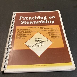 Preaching on Stewardship Reverand Edward Inabinet Jr Sermons Seven Worlds Book - Picture 1 of 6