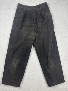VTG Eddie Bauer Pants Womens 8 Corduroy Wide Leg High Waisted Pleated Outdoors - Picture 1 of 9