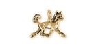 Chinese Crested Jewelry 14k Yellow Gold Handmade Chinese Crested Charm  CC5-CG