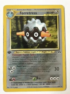 Pokemon Card 2/75 Forretress 1st Edition Neo Discovery HOLO - Played - Picture 1 of 2