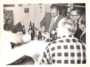 Party Family Life in Denmark 1900 - 1950s Rare Vintage Photo Small Size 11x8cm - Picture 1 of 1