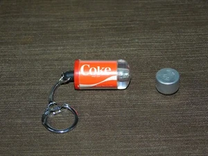 VINTAGE COKE COCA COLA KEYCHAIN KEY CHAIN FLASHLIGHT *NEEDS NEW BATTERY* - Picture 1 of 11