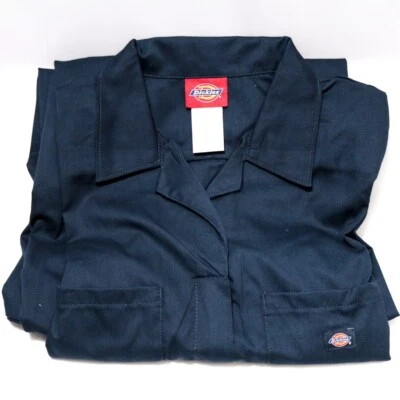 Dickies Women's Short Sleeve Coveralls in Navy Blue - Size M/M/M - Image 1 of 4