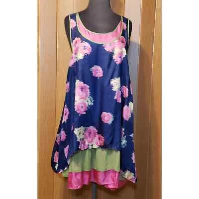 Vestido de Sol Chelsea & Violeta Seda Talla Pequeña Estampado Floral Multicolor  Foto 1 de 4