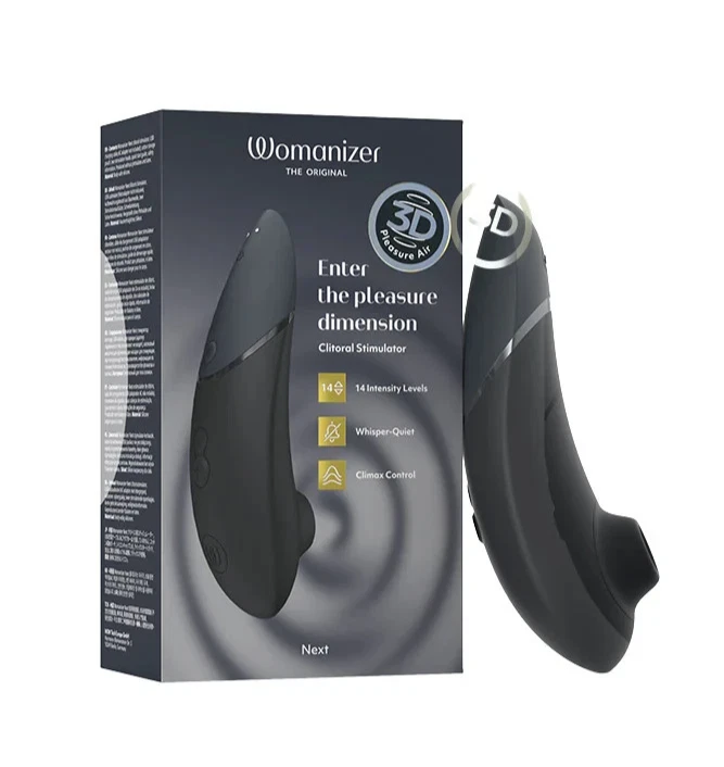 Womanizer Next 3D Pleasure Air Clitoral Stimulator | Black - Image 1 of 4