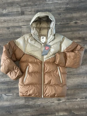 Chaqueta Nike Puffer Talla Pequeña Para Hombre Marrón Storm Fit Windrunner Primaloft Con Capucha Foto 1 de 4