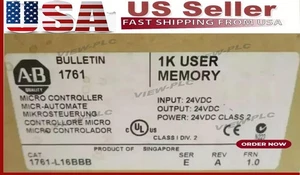 New  Sealed AB 1761-L16BBB MicroLogix 1000 16 Point Controller US Free Tax - Picture 1 of 5