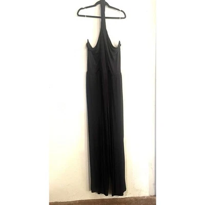 NWT Lane Bryant 22/24L Halter Top Wide Leg Jumper Black Retro Goth Whimsygoth  - Image 1 of 4