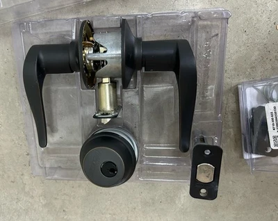 ДЕТАЛИ: SCHLAGE Keyed Entry СОСТАРЕННЫЙ БРОНЗОВЫЙ Дверной Рычаг Одинарный Цилиндровый Фиксатор Комбинированный Пакет - Изображение 1 из 4