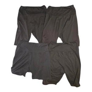 Lot Of 4 Women's Activewear Black Shorts Plus Size XL - Picture 1 of 10