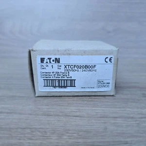EATON XTCF020B00F Full Voltage Non-Reversing IEC Contactor, 230 VAC V Coil, 4P - Picture 1 of 2